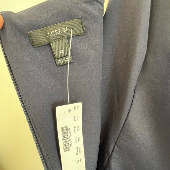 J Crew Drapey Spaghetti-strap Dress with Side-slit sz12 NWT - Picture 5 of 7